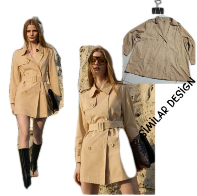 Plus Size Trench Coat No Belt