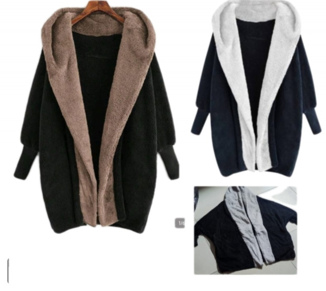 Plus Size Open Front Fleece