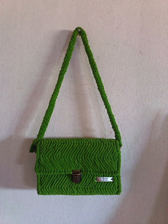 Green Hand Made Bag